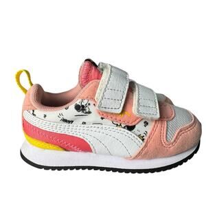Puma x Peanuts 6C Snoopy Charlie Brown Toddler Shoes Pink Runner Retro Sneakers